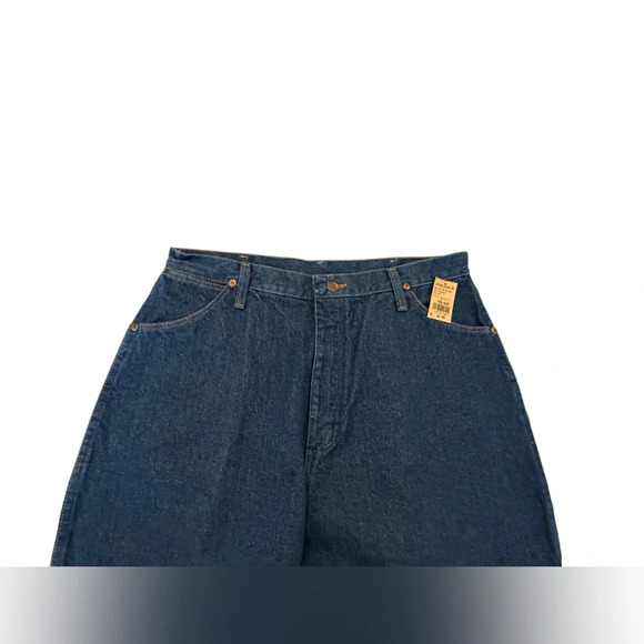 Wrangler ProRodeo Competition Vintage 100% Cotton Dark Wash Boot Cut Jeans - Picture 5 of 8